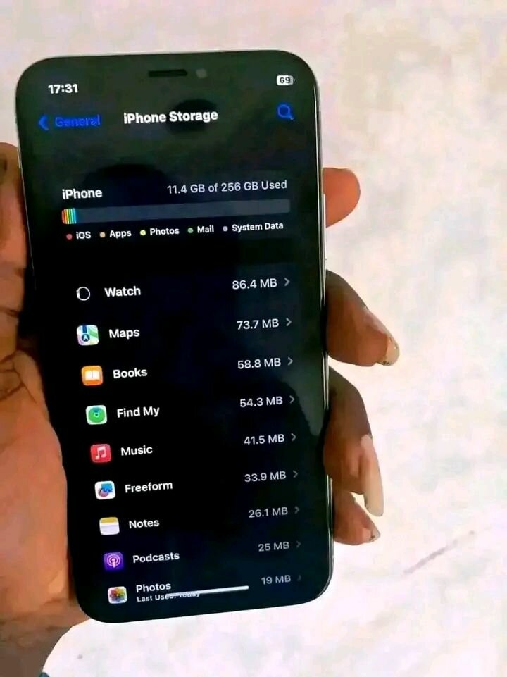 Iphone Xs mass