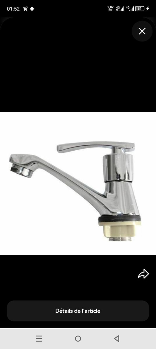 Mitigeur Chromé de Cuisine