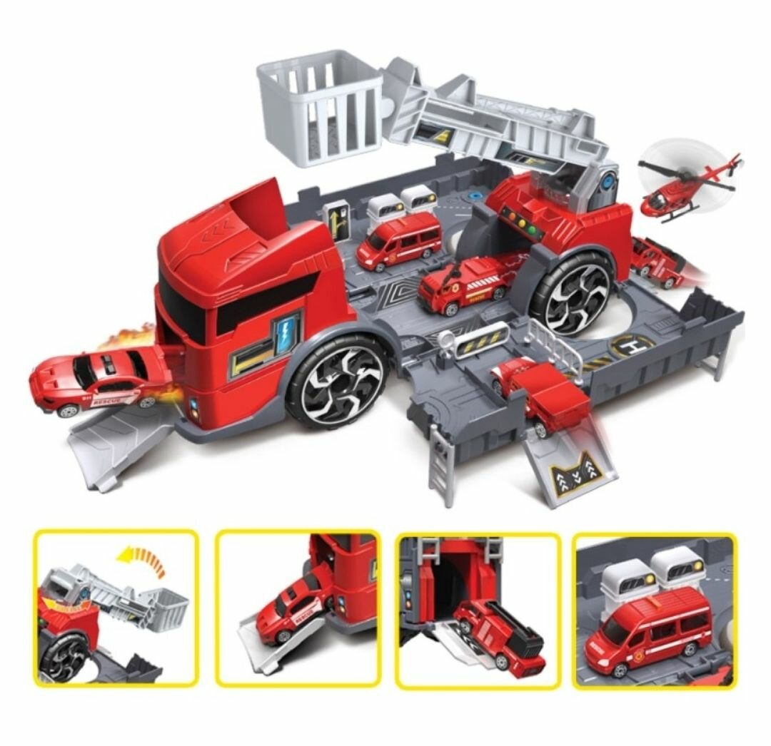 VEHICLE STORAGE PARKING LOT CAR MODEL SET FOR KIDS (L13.77 X