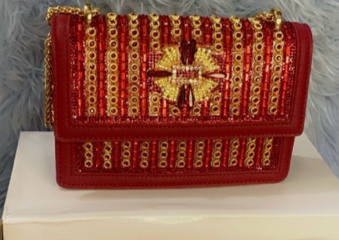 Quality burgundy leather bag