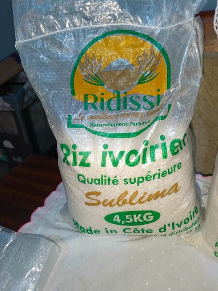 Riz ivoirien de Côte d'Ivoire