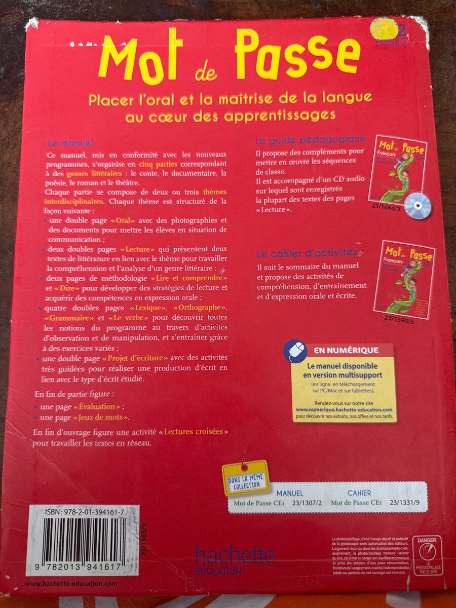 Livre Scolaire Français CM1