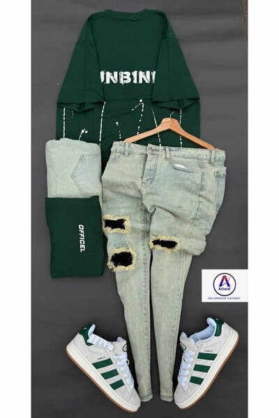 Ensemble casual t-shirt et jeans