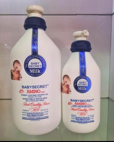 Babysecret milk bath wash and lotion