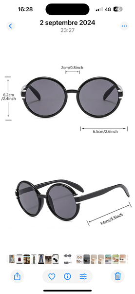 Lunettes de soleil style rétro