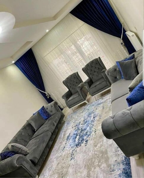 A set of beautiful and soft home furniture