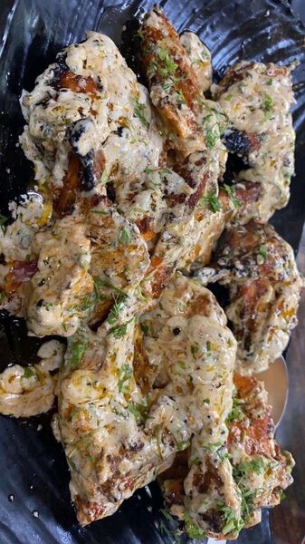 Poulet Grillé Crémeux/alloco