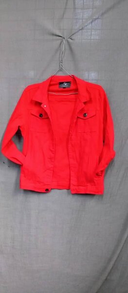 Denim jacket Red
