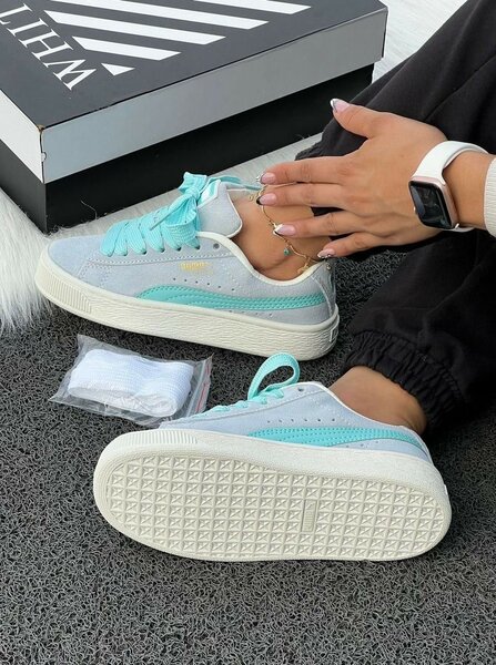 Baskets Puma Suède Bleu Pastel