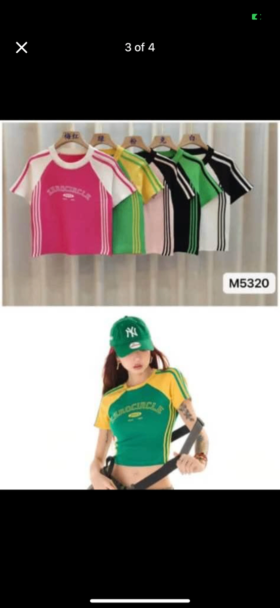 Trendy crop tops and T