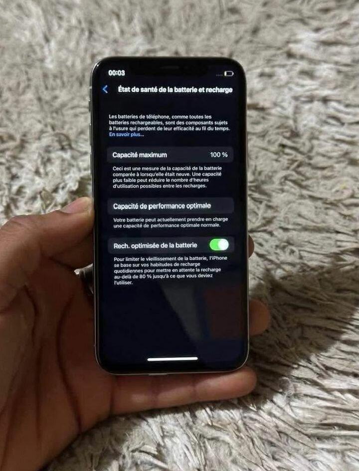 iPhone X 64 Go Argent
