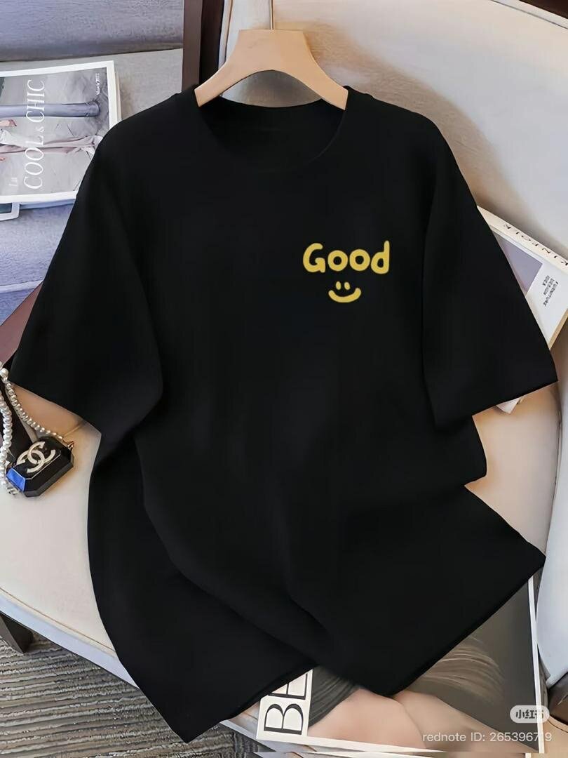 T-shirt unisexe imprimée "Good"