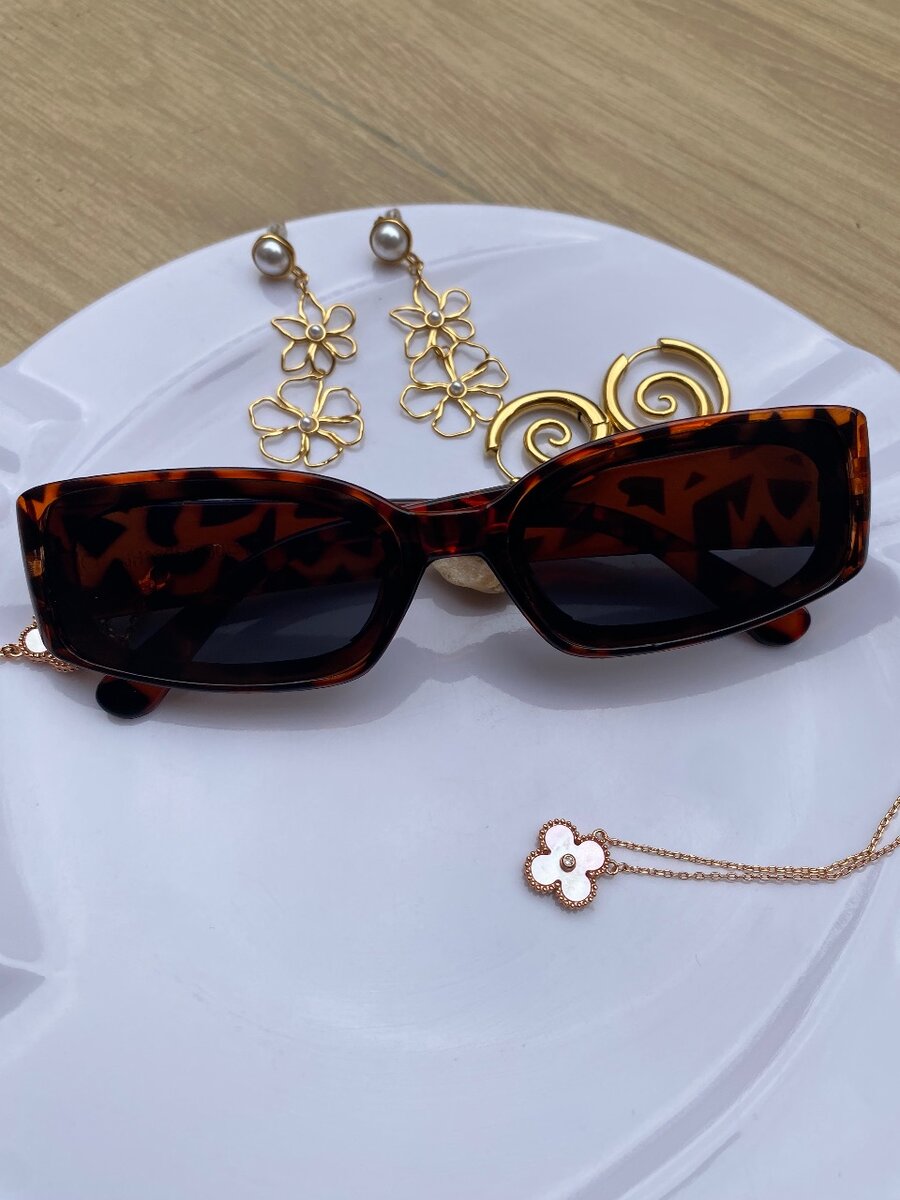 Lunettes de Soleil Léopard Élégantes