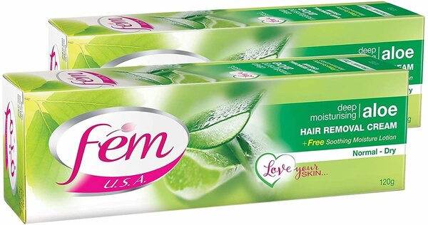 Fem USA Hair Removal Cream with Aloe Vera and Vitamin E120