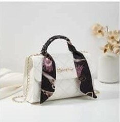 Stylish women's handbag white