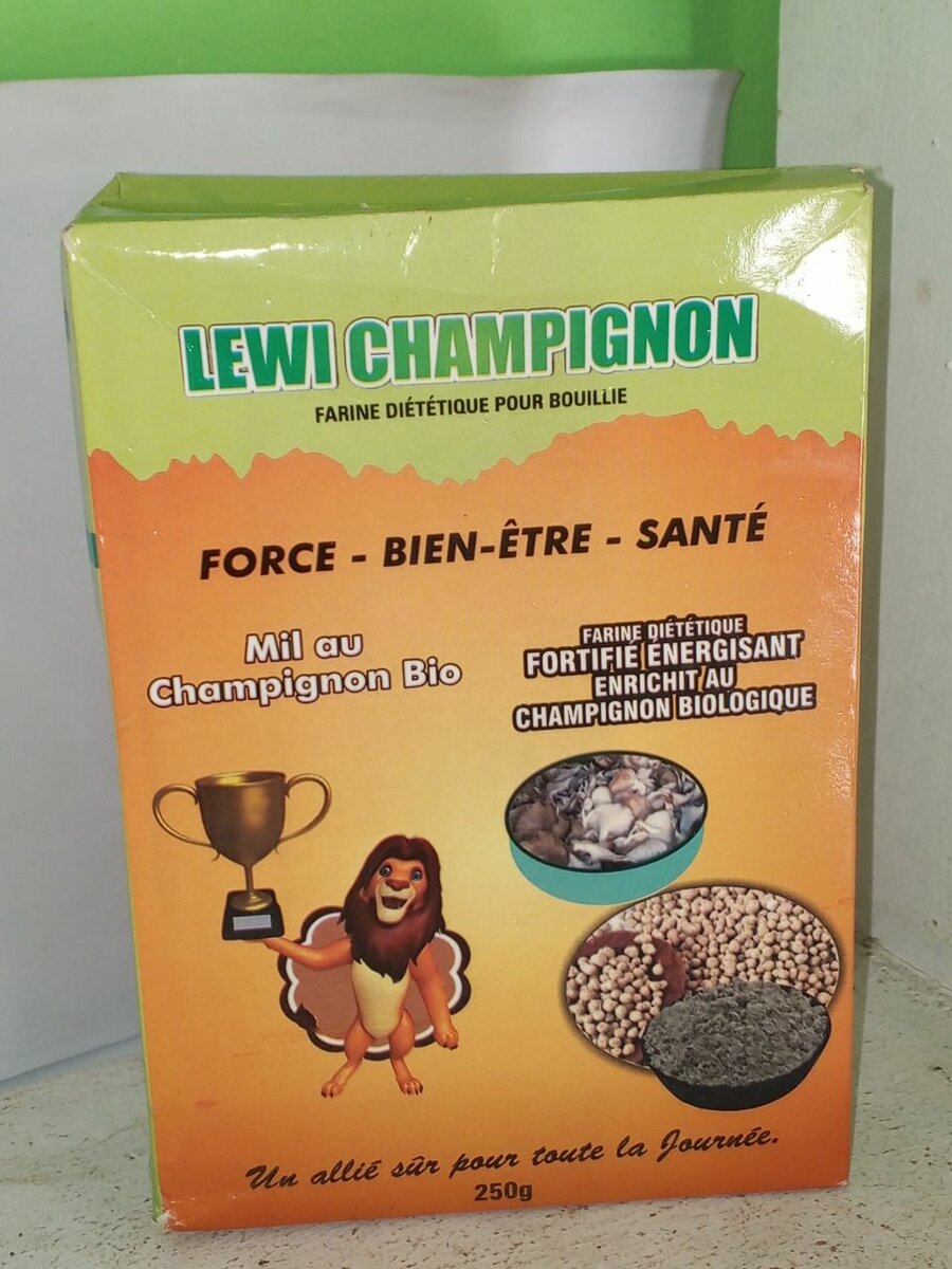 Céréale de mil champignon