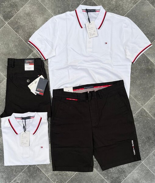 Ensemble polo et short homme casual
