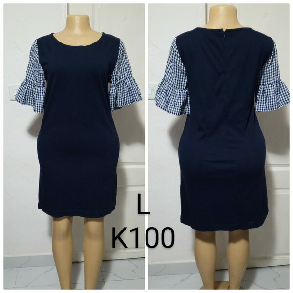 Women's navy blue dress, size L