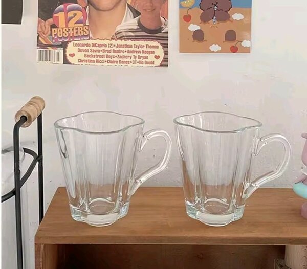 6 Tasses en verre élégante