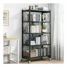 5 tier storage rack- foldable, wheels