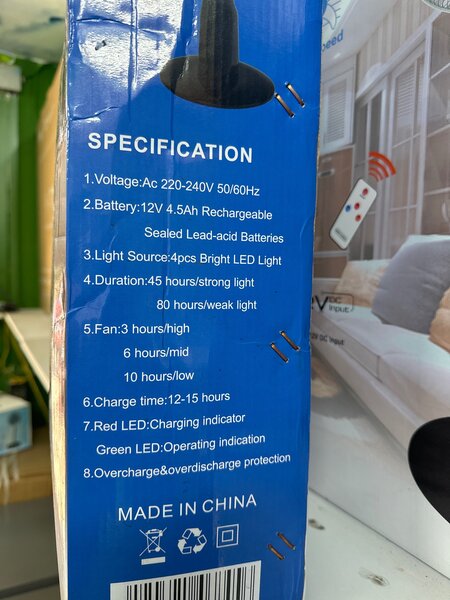 Ventilateur ROCH rechargeable