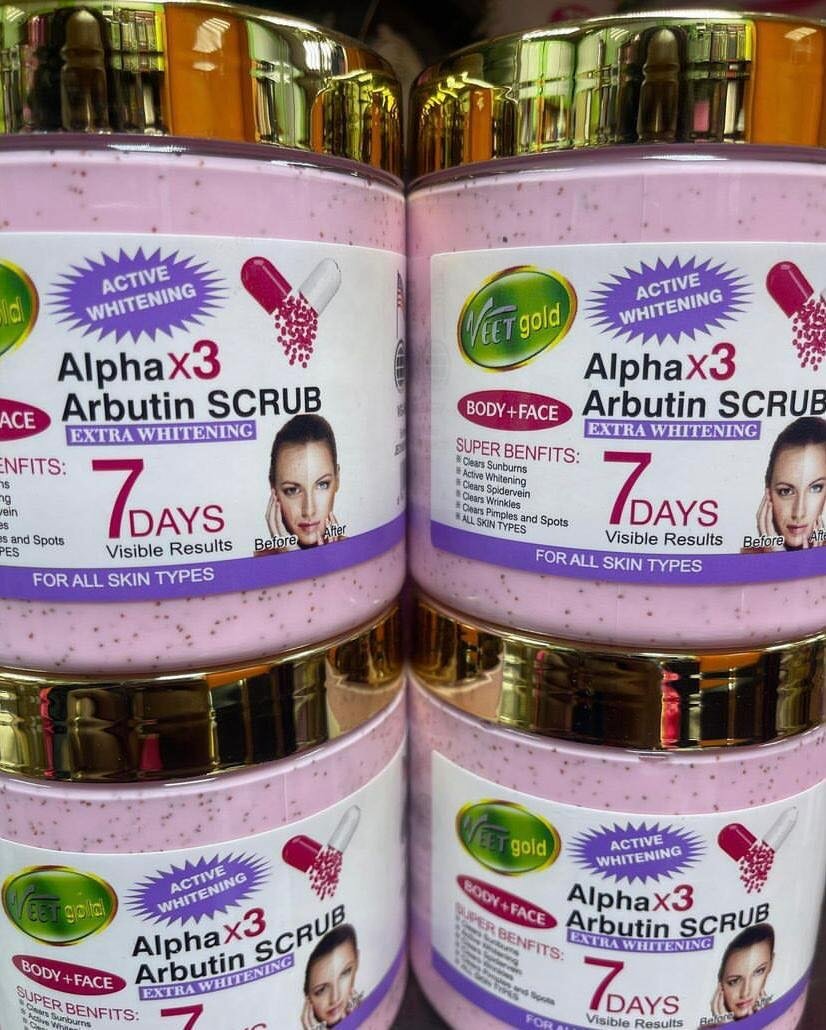 Veetgold brightening body scrub