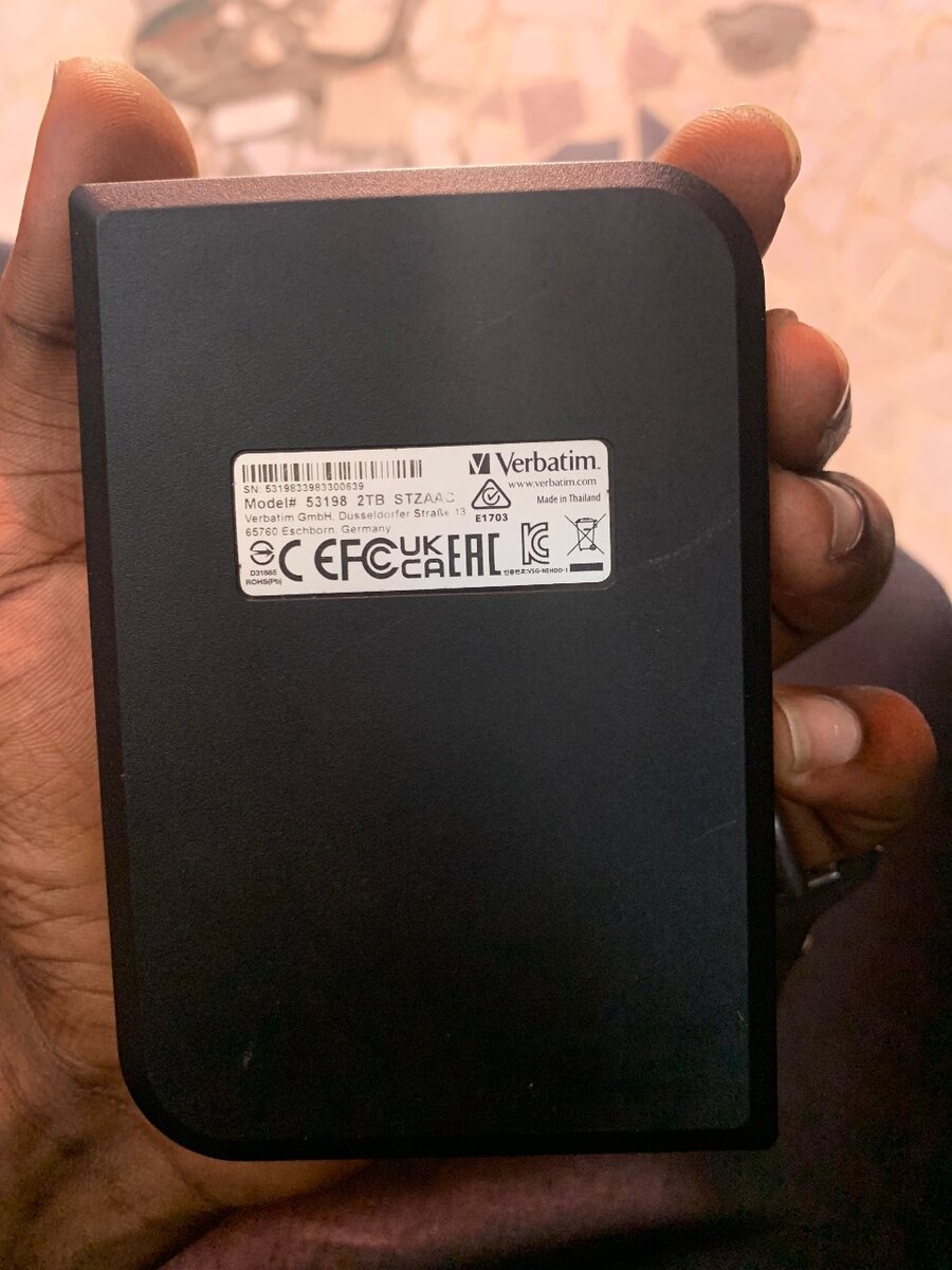 Disque Dur Externe Verbatim 2TB