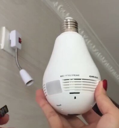 Ampoule Camera IP de securité interieur HD