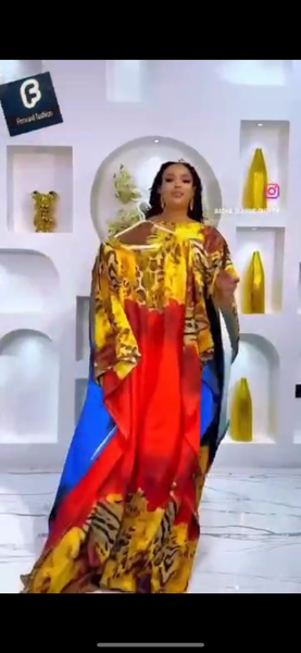 Kaftan coloré bohème chic