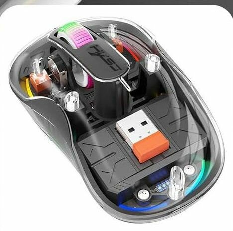 Souris transparente rechargeab
