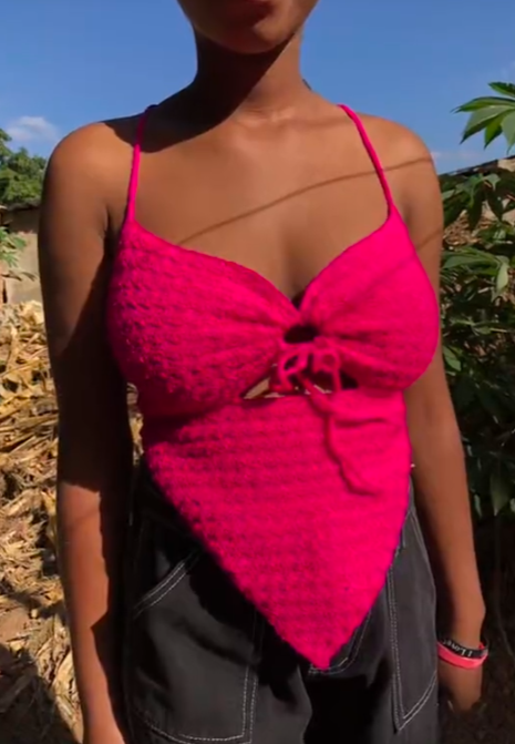 Crochet bandana top 
