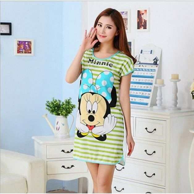 Chemise de nuit à motifs