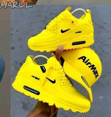 Baskets Air Max jaunes tendance