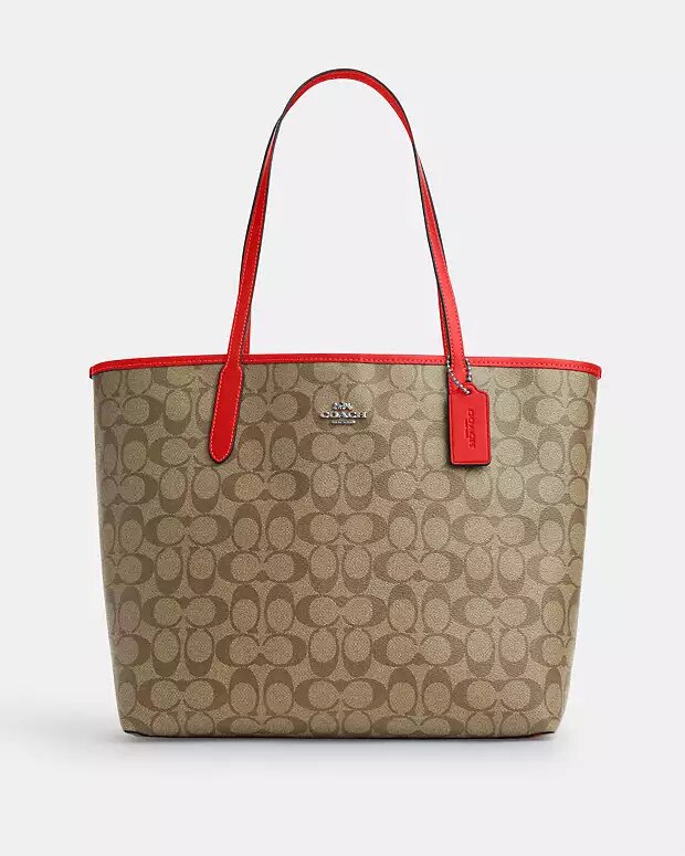 City Tote Bag In Signature Canvas. 100% оригинал из США