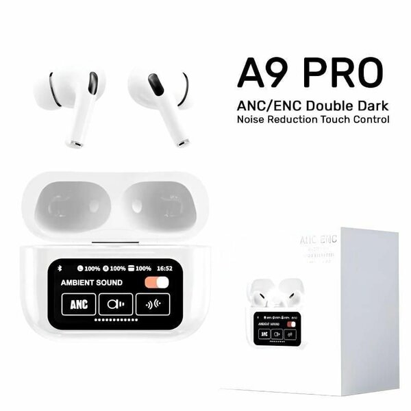 A9 Pro Earbuds with Screen