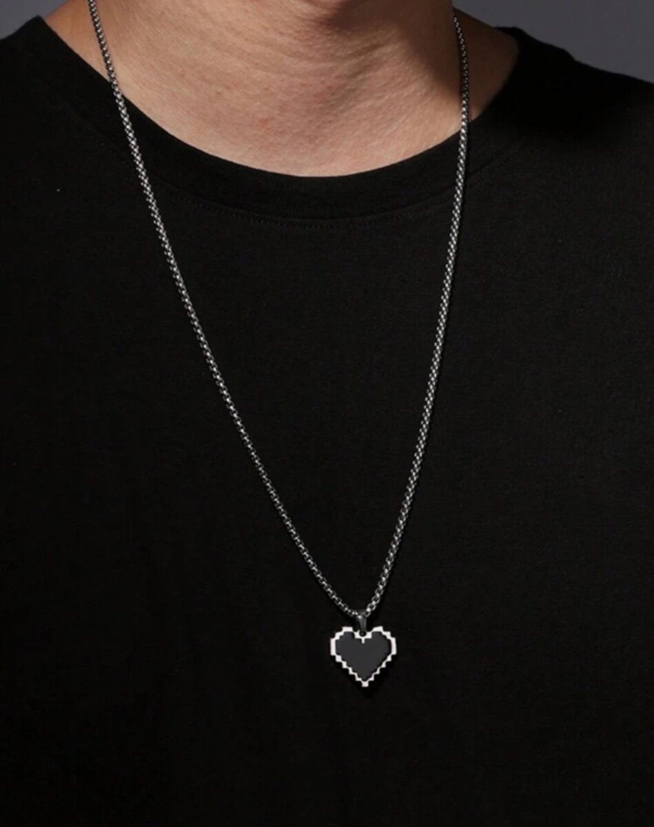 Mosaic Heart Pendant Necklace