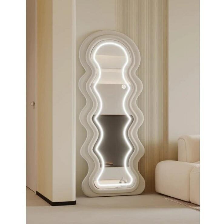 Ellie Wavy LED mirror