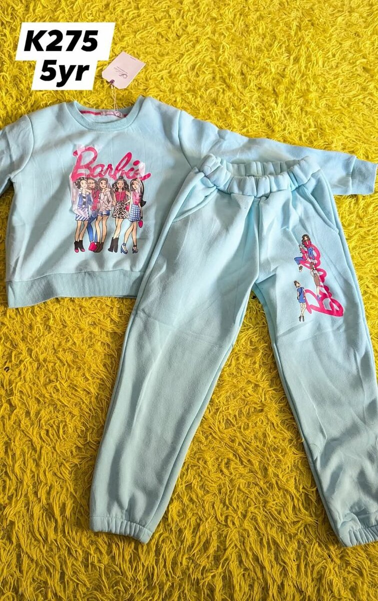 Girls barbie tracksuit