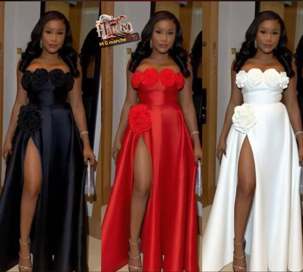 Robe élégante avec fente