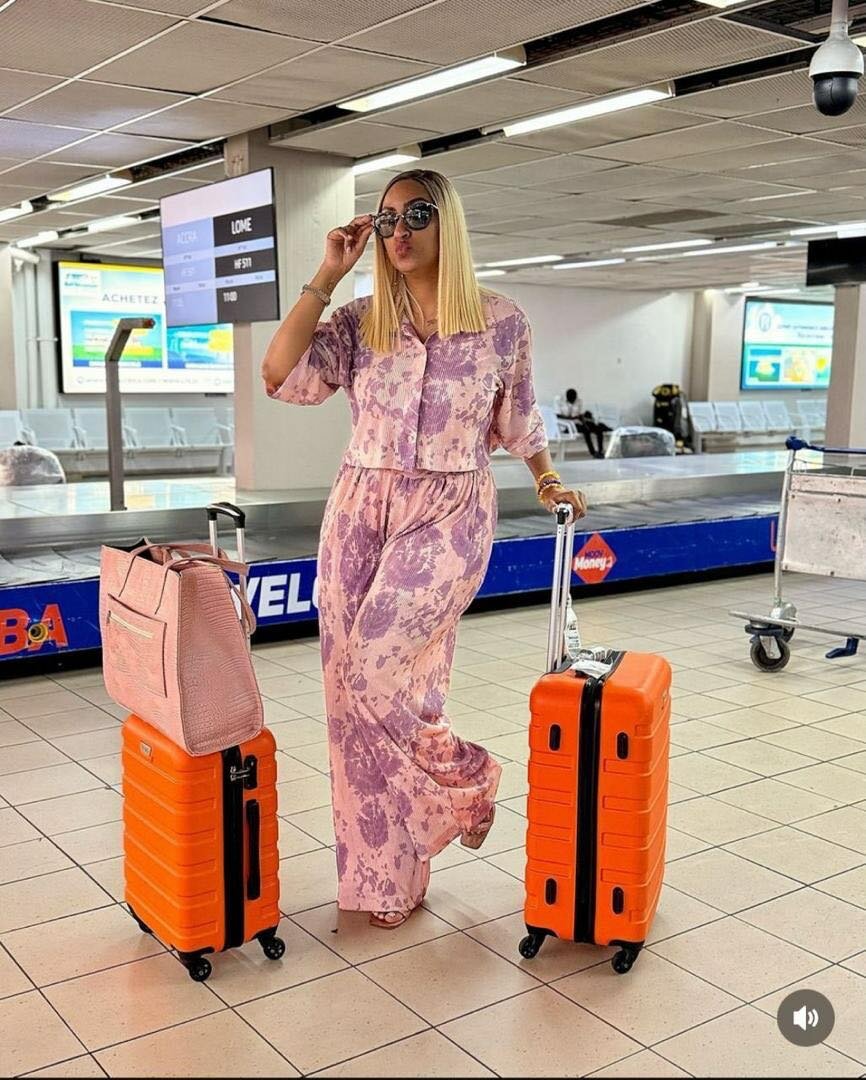 Two piece top and trousers