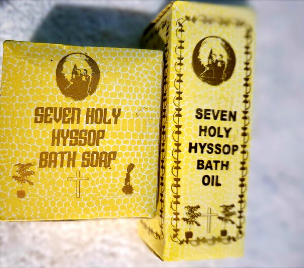 Hyssop soap and oil