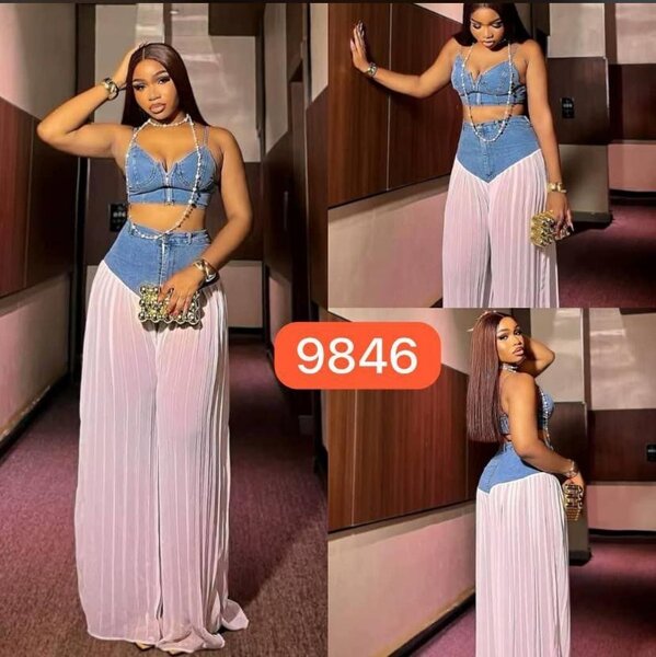 Combinaison élégante en jean