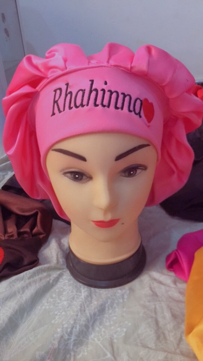 Customized hair bonnet