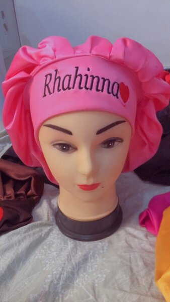 Customized hair bonnet