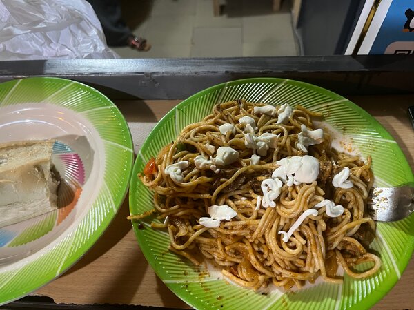 Délicieuse assiette de spaghetti