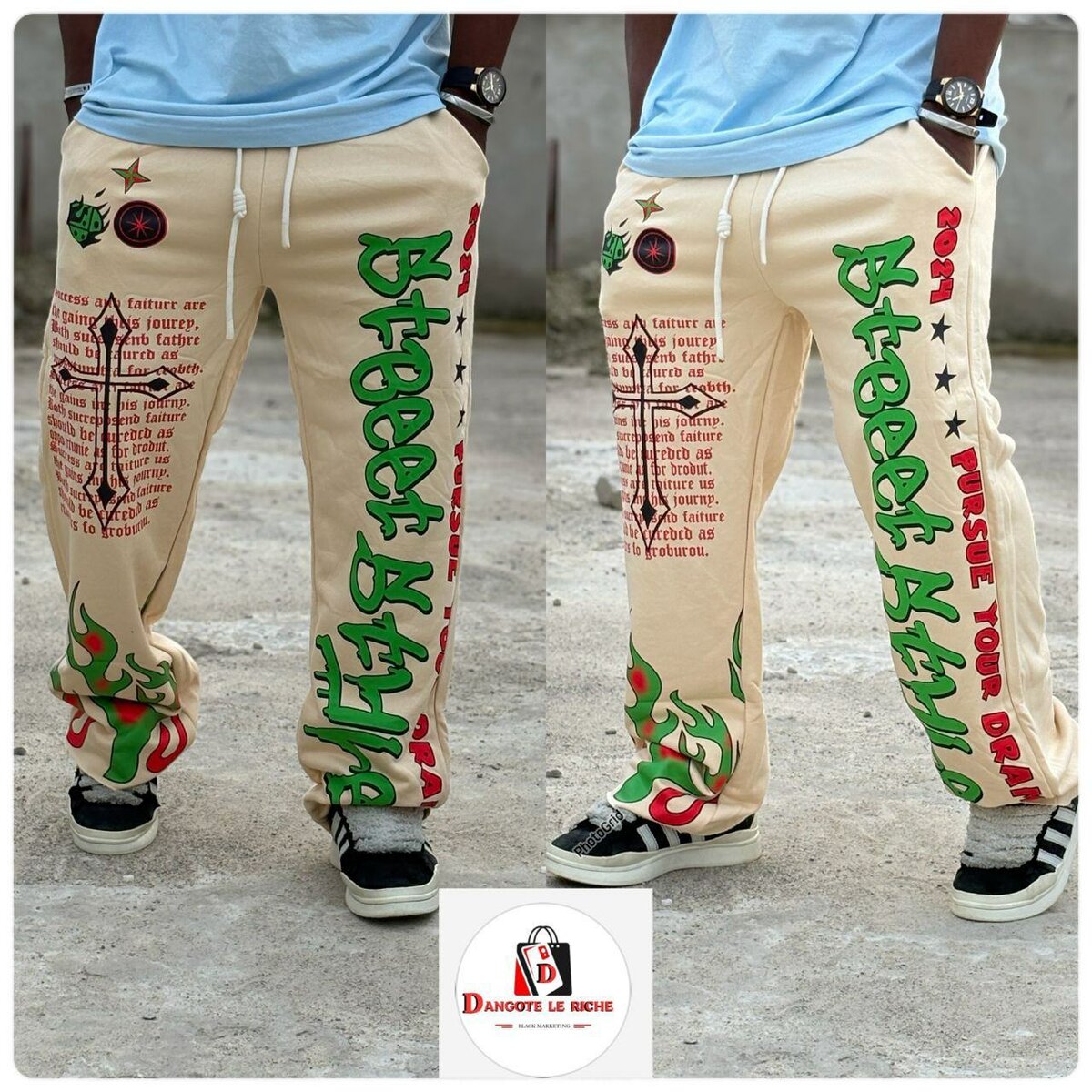 Pantalons Street Art Tendance