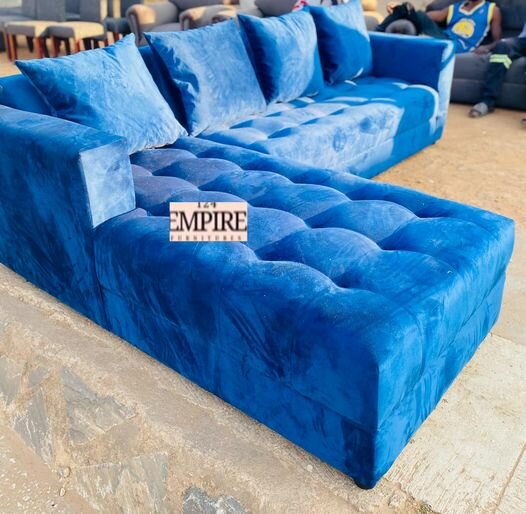 Soft blue sofa