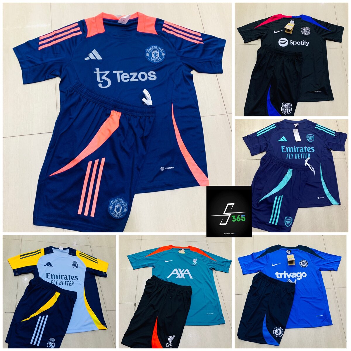 Training kits and Full team Jerseys