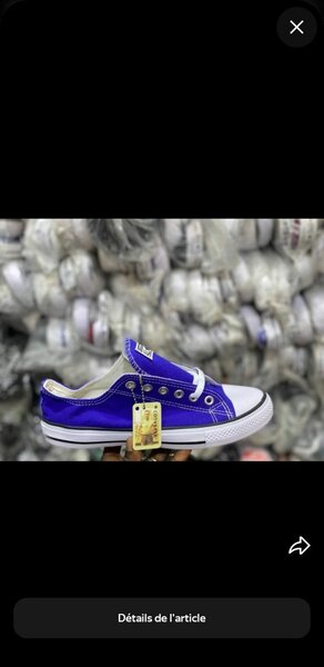 Converses basses bleues