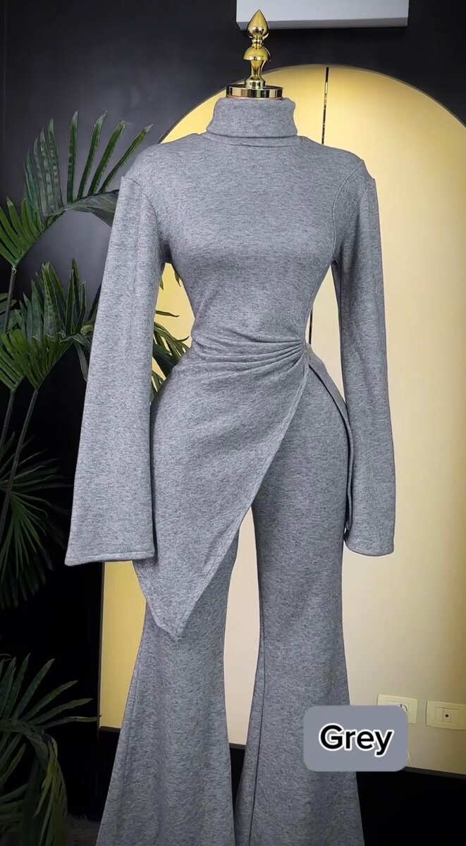 Ensemble élégant plissé pour femme